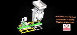 industrial 3D model weighing packing machine