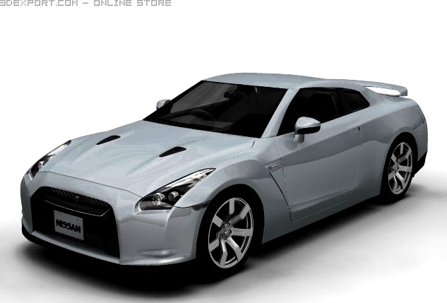 2008 Nissan GT R 3D Model