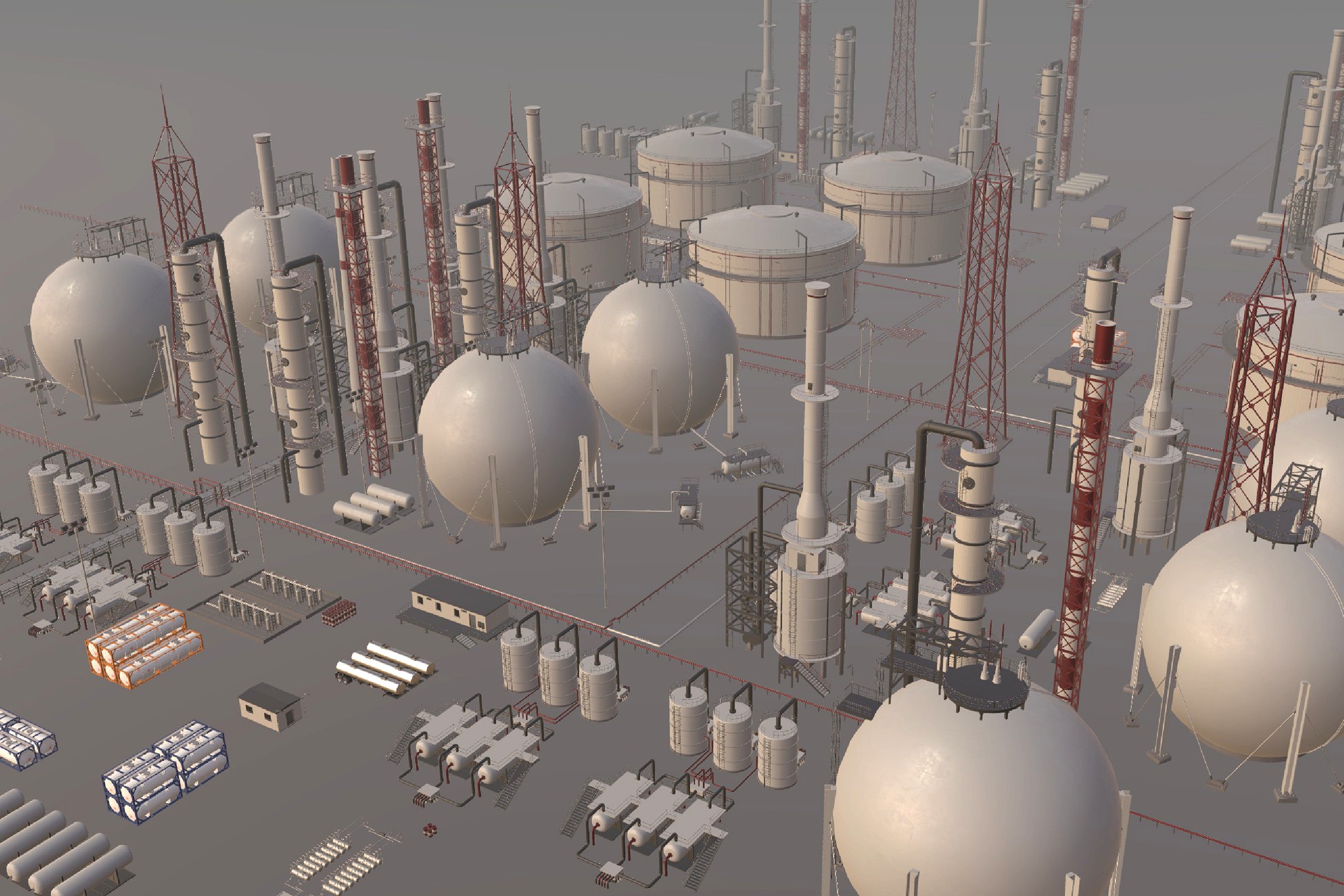 Oil Refinery Asset Pack