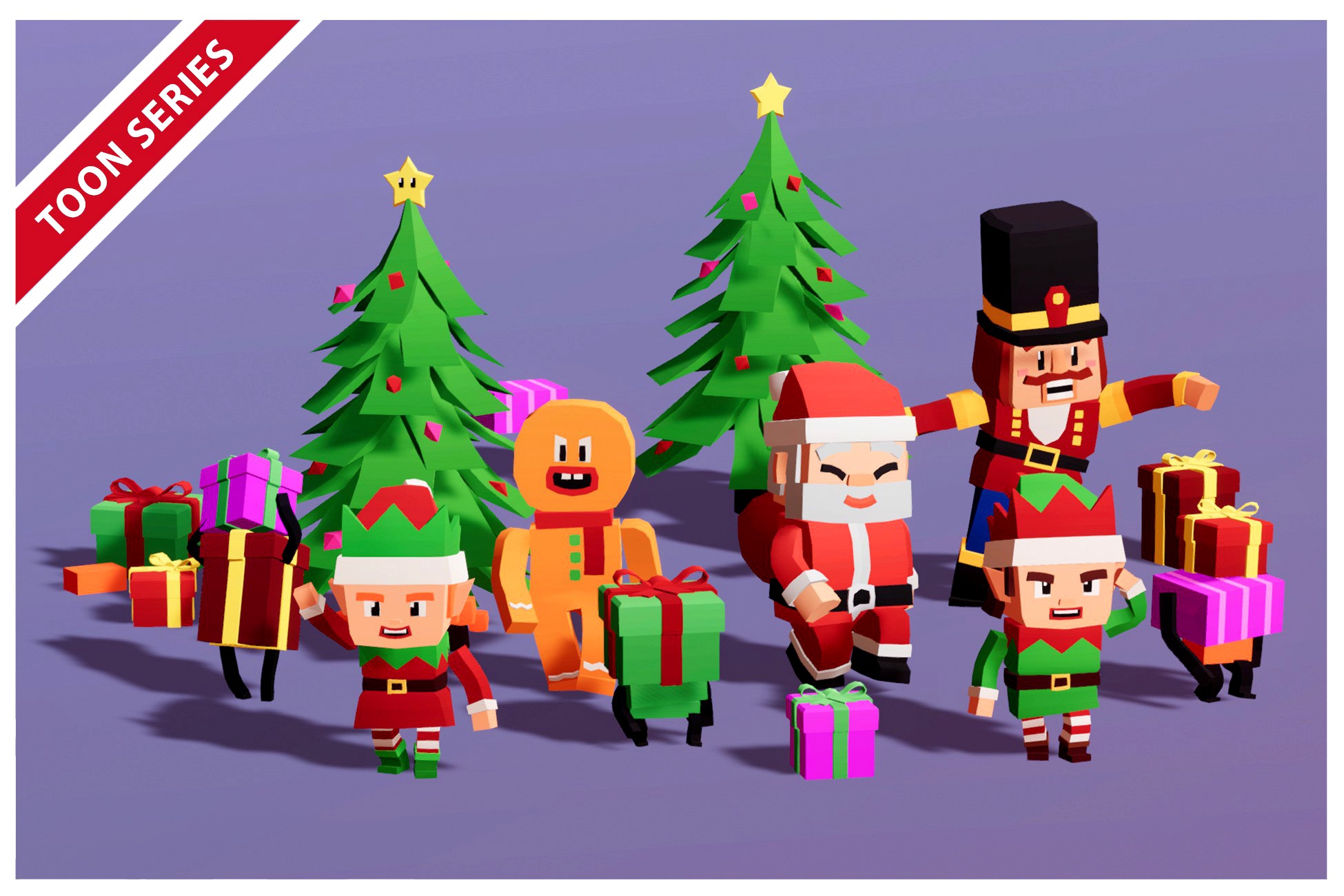 Christmas Characters Pack Toon Series