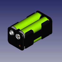 Battery Holder for 4xAA Batteries