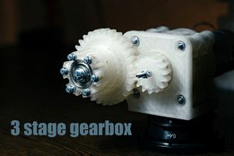3D-Printable 36:1 Planetary gearbox