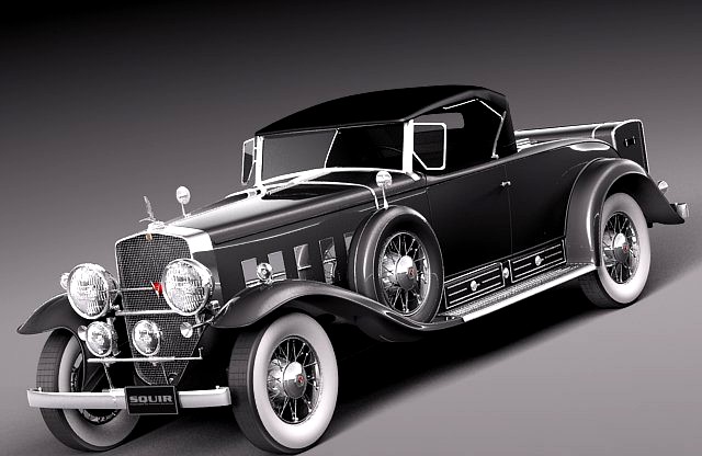 Cadillac v16 sixteen 1930 roadster 3D Model