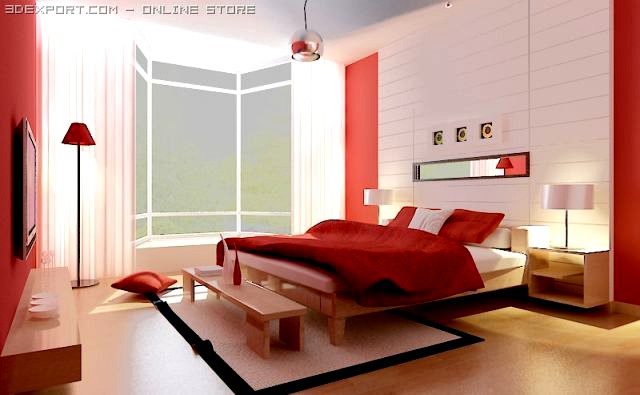 Bedroom090 3D Model