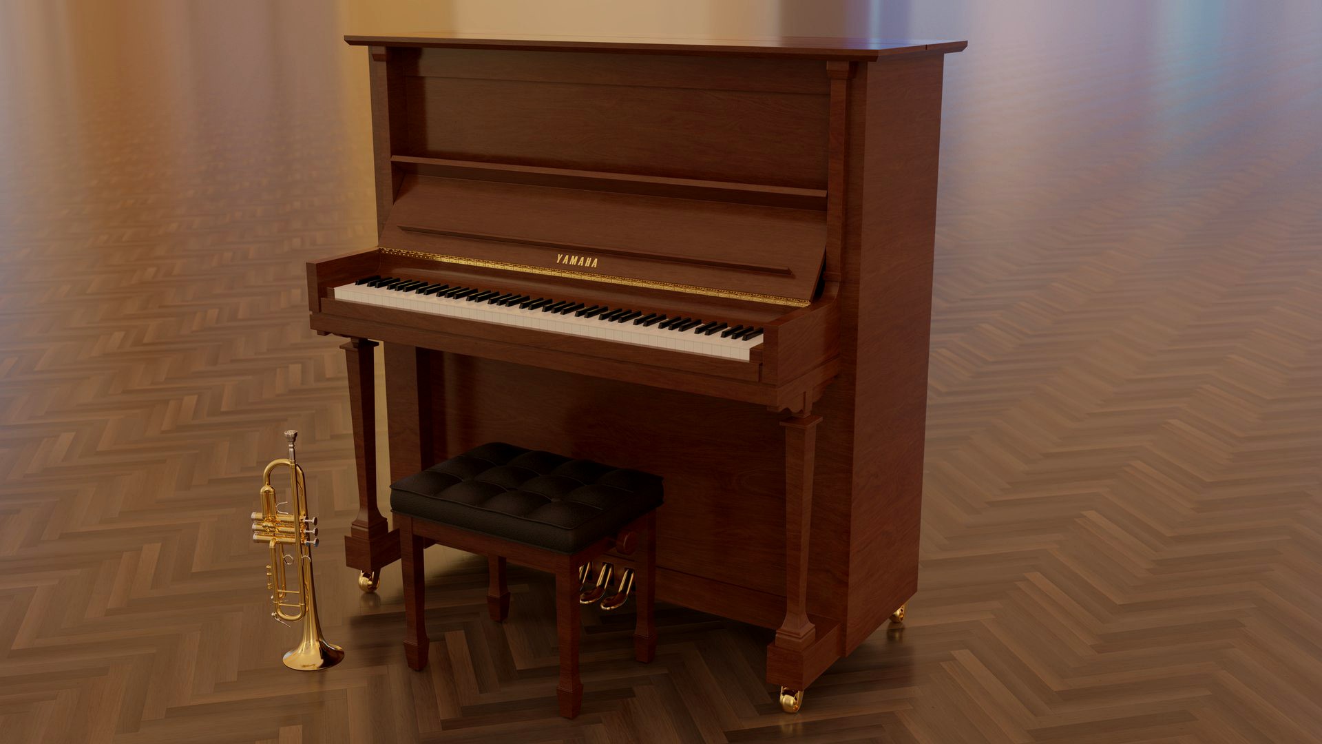 Yamaha piano and trumpet(1)