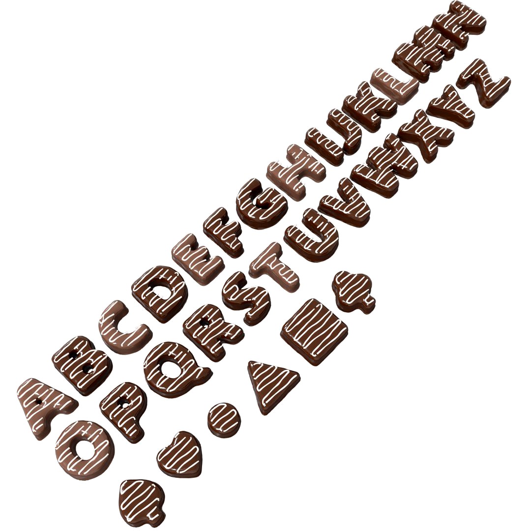 chocolate alphabet