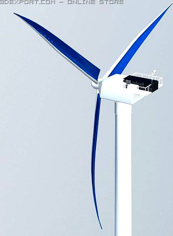 Download free Wind station 3D Model
