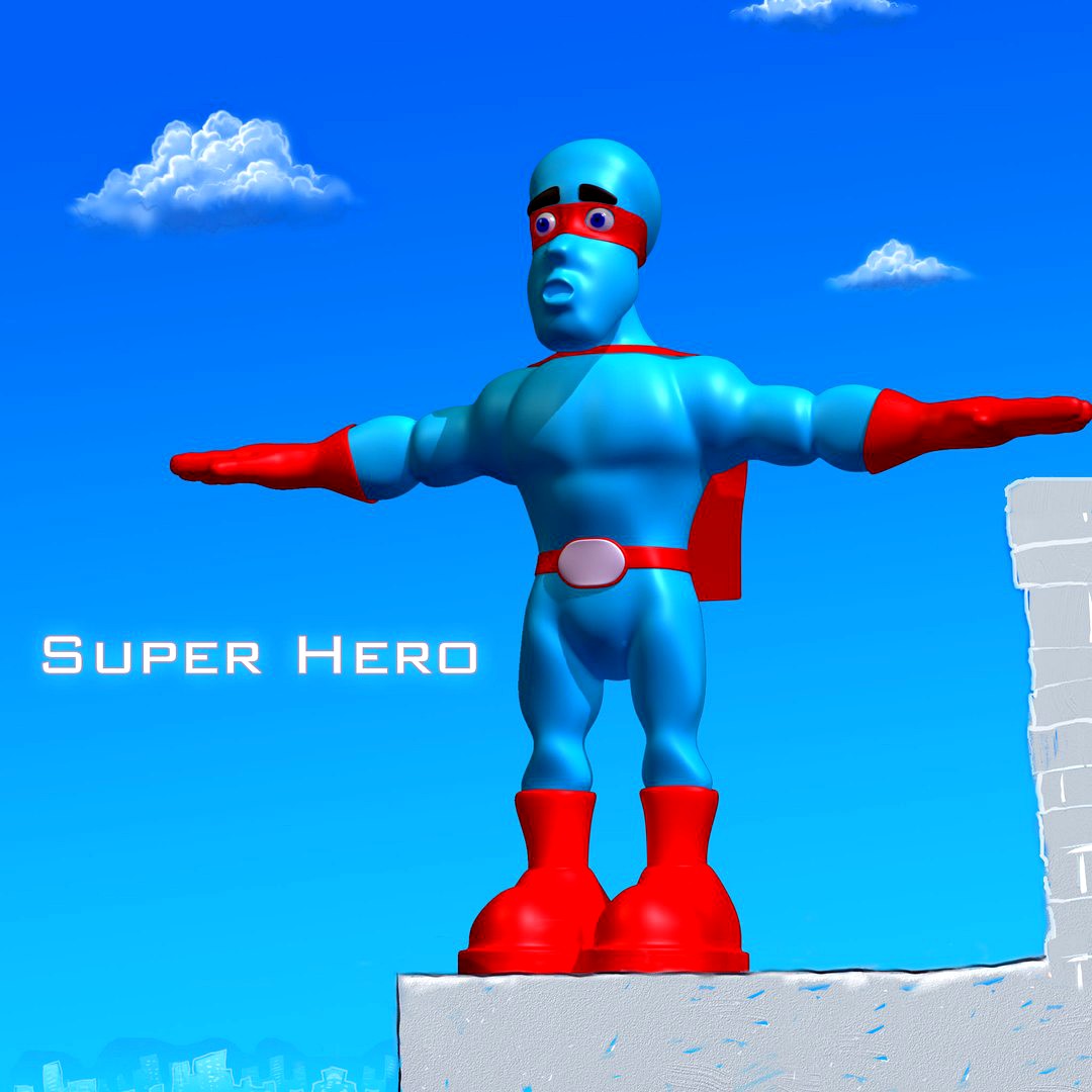Super Hero toon caracter