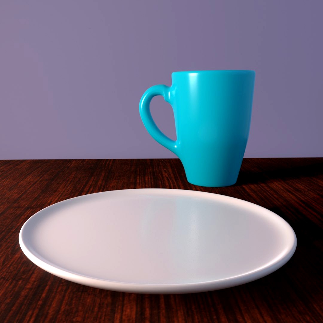 Cup and plate