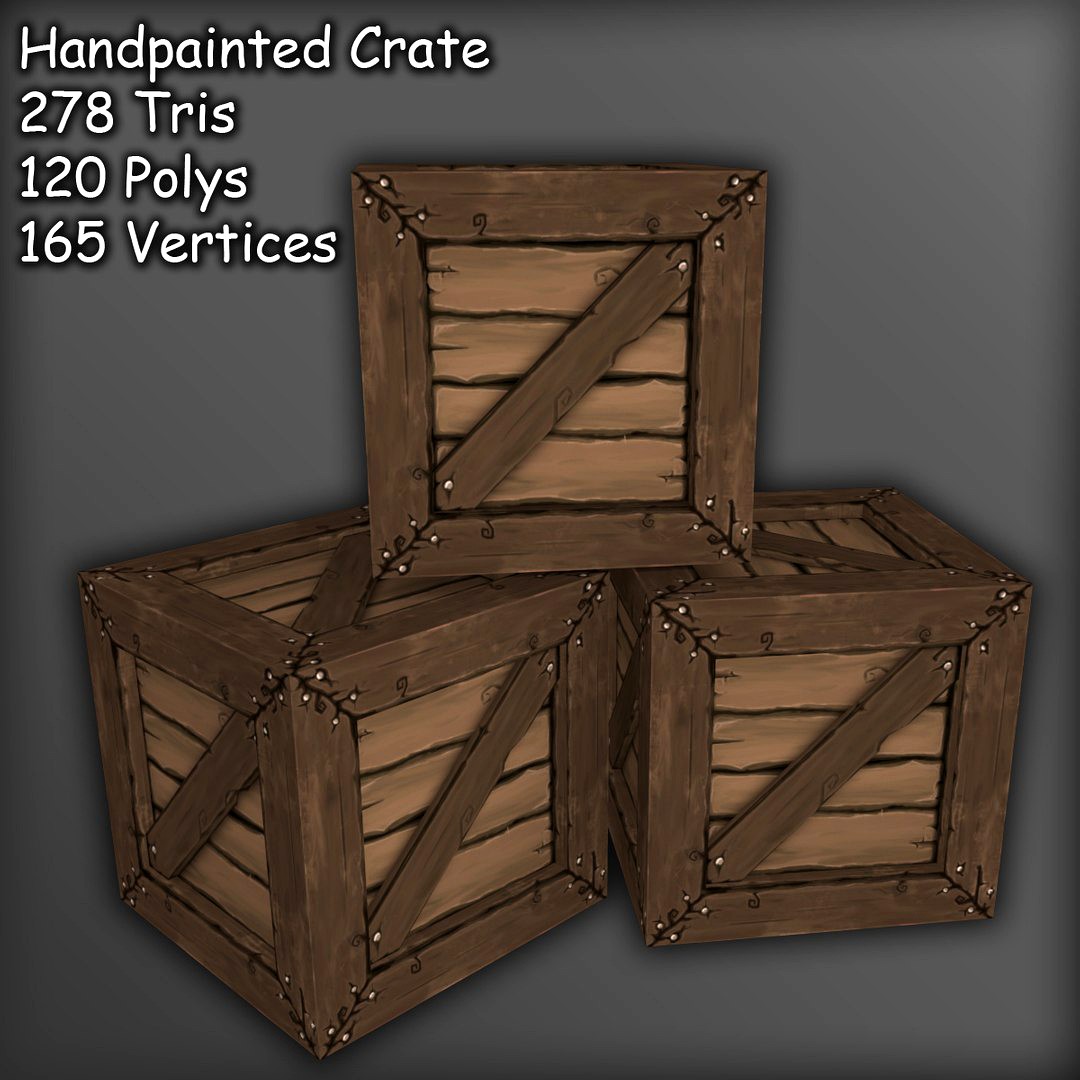 Handpainted Crate