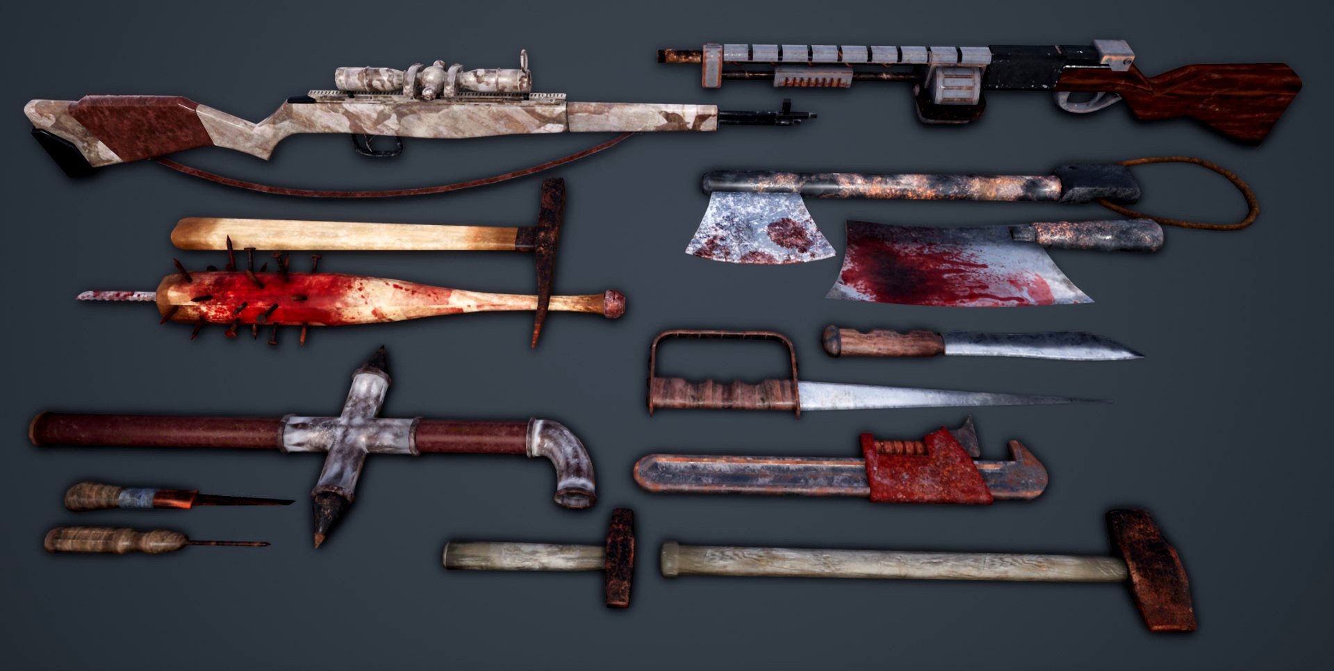 Weapons Pack (14 weapons)