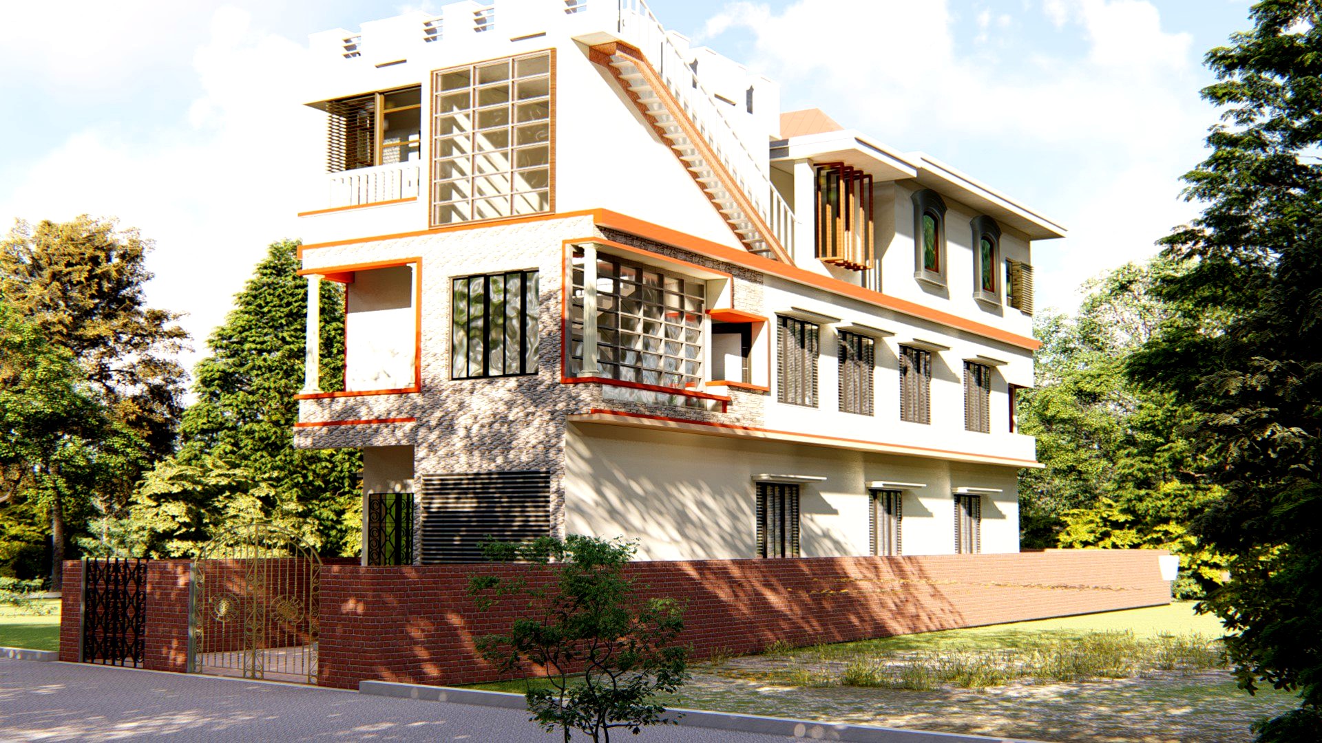 Three Storey Villa