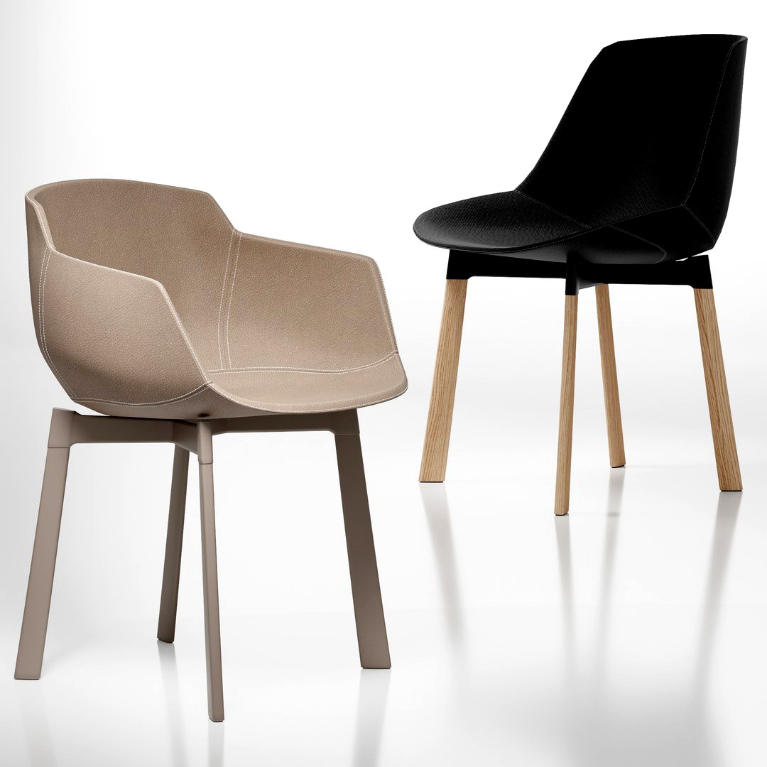 Flow Leather Chair and Sim