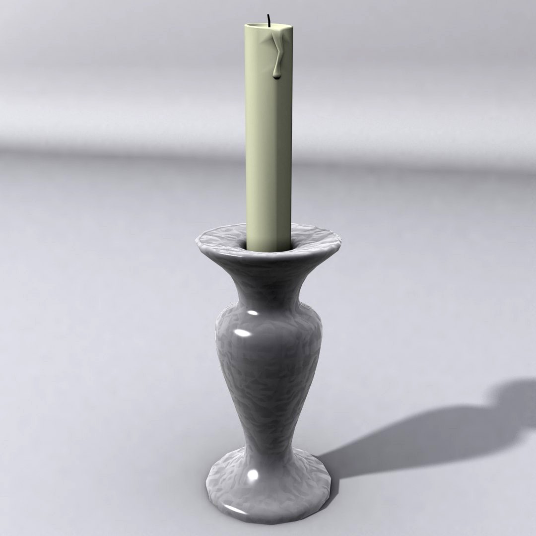 Candle holder ( with candle )