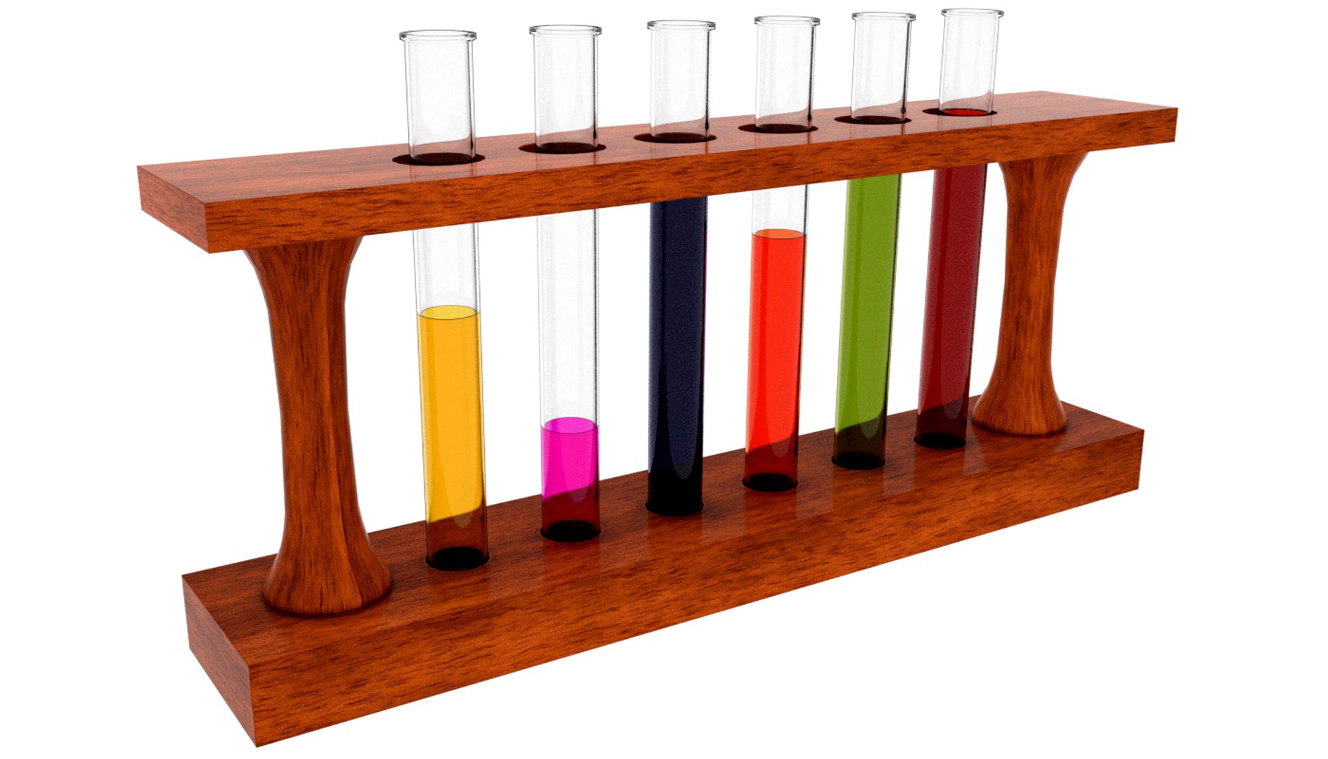 Set of laboratory test tubes