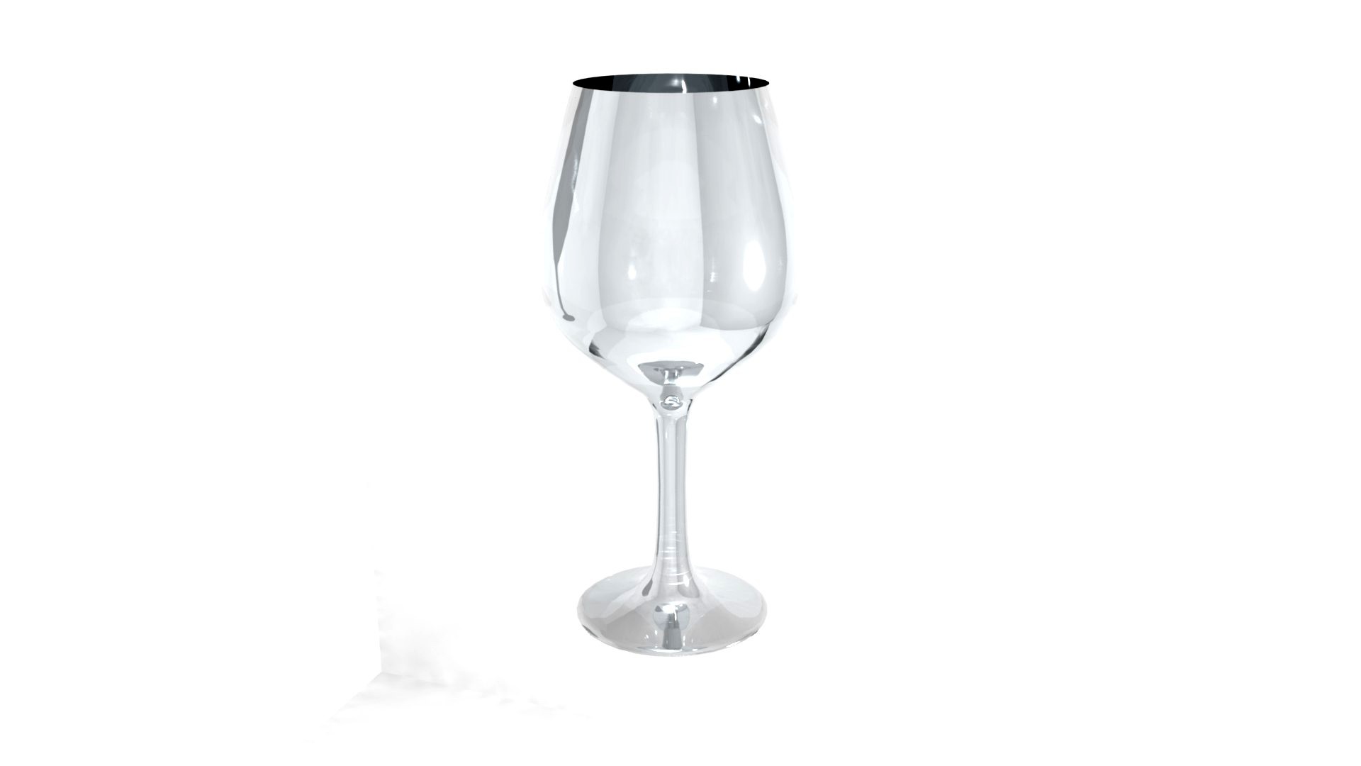 Burgundy-style wineglass