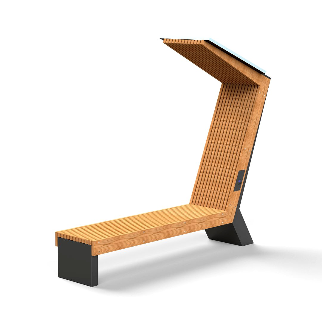Bench with USB charging