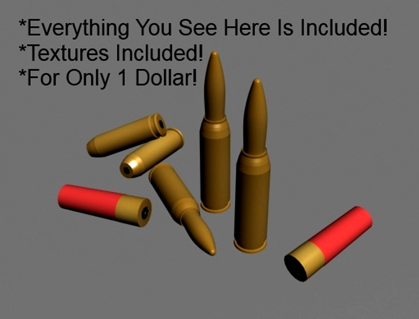 Bullets + Shell (EVERYTHING YOU SEE HERE IS INCLUDED)