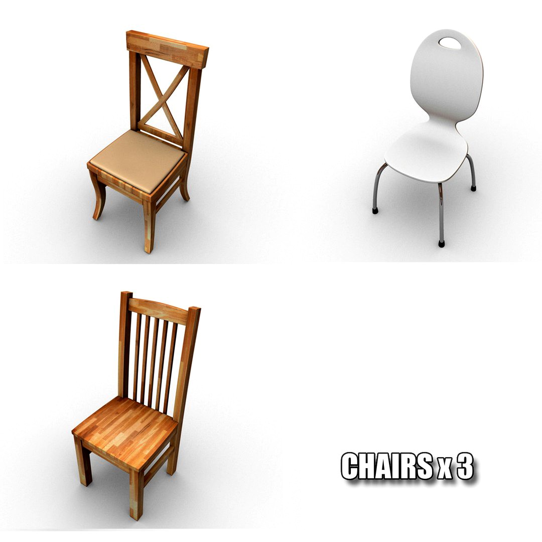 Chairs x3