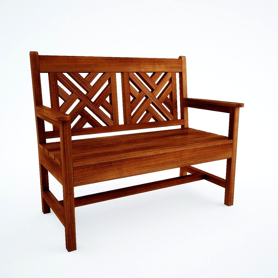 Woven Back Bench