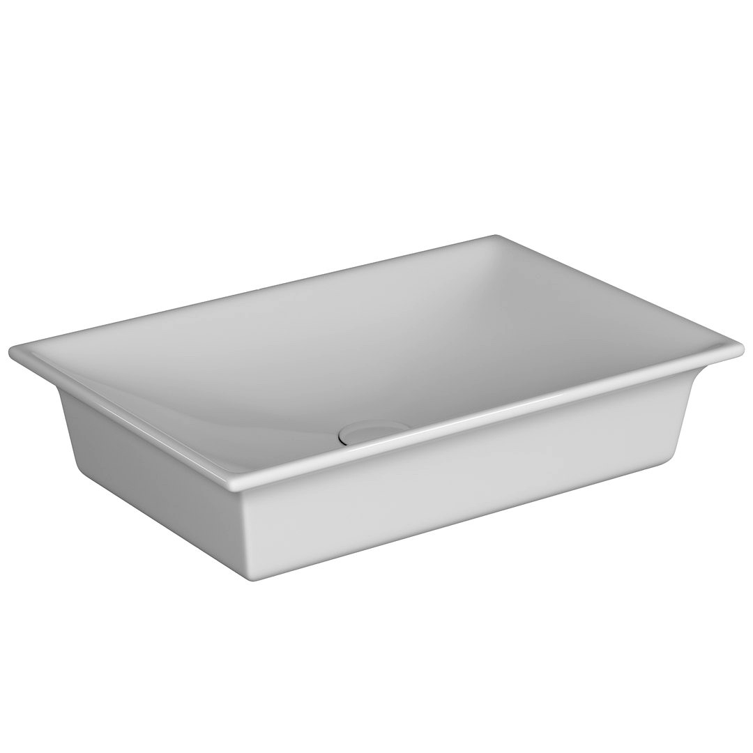 Table Top Wash Basin in Rectangle shape