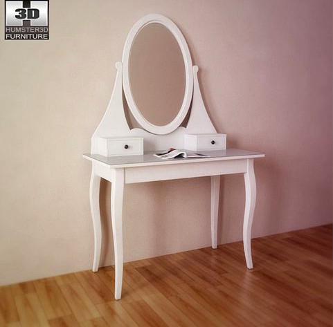 IKEA HEMNES Dressing table with mirror 3D Model