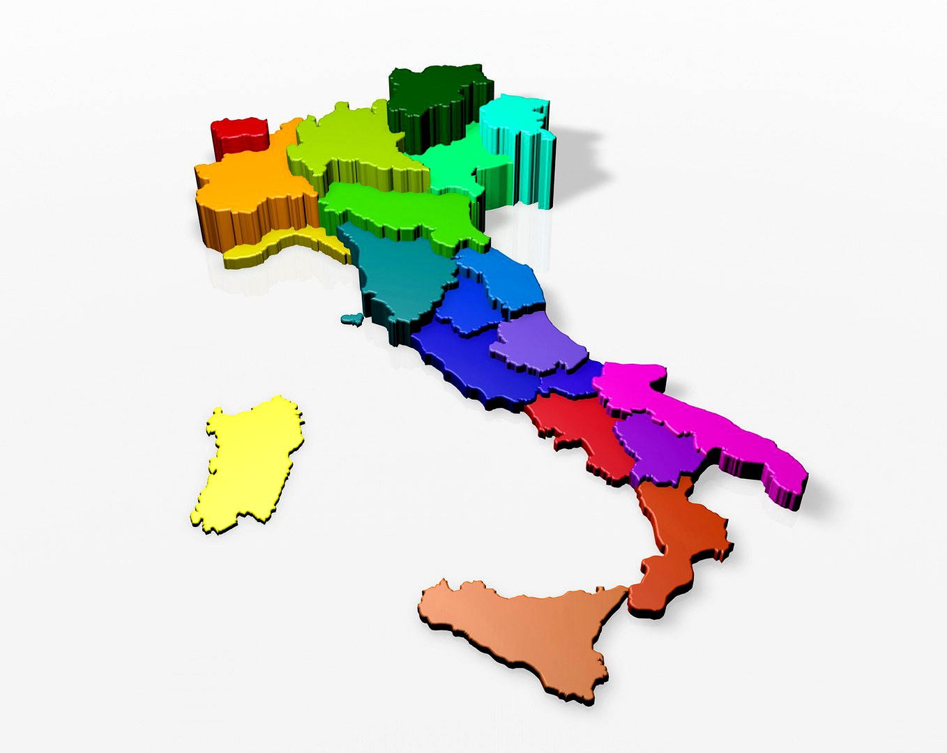 Italy with regions
