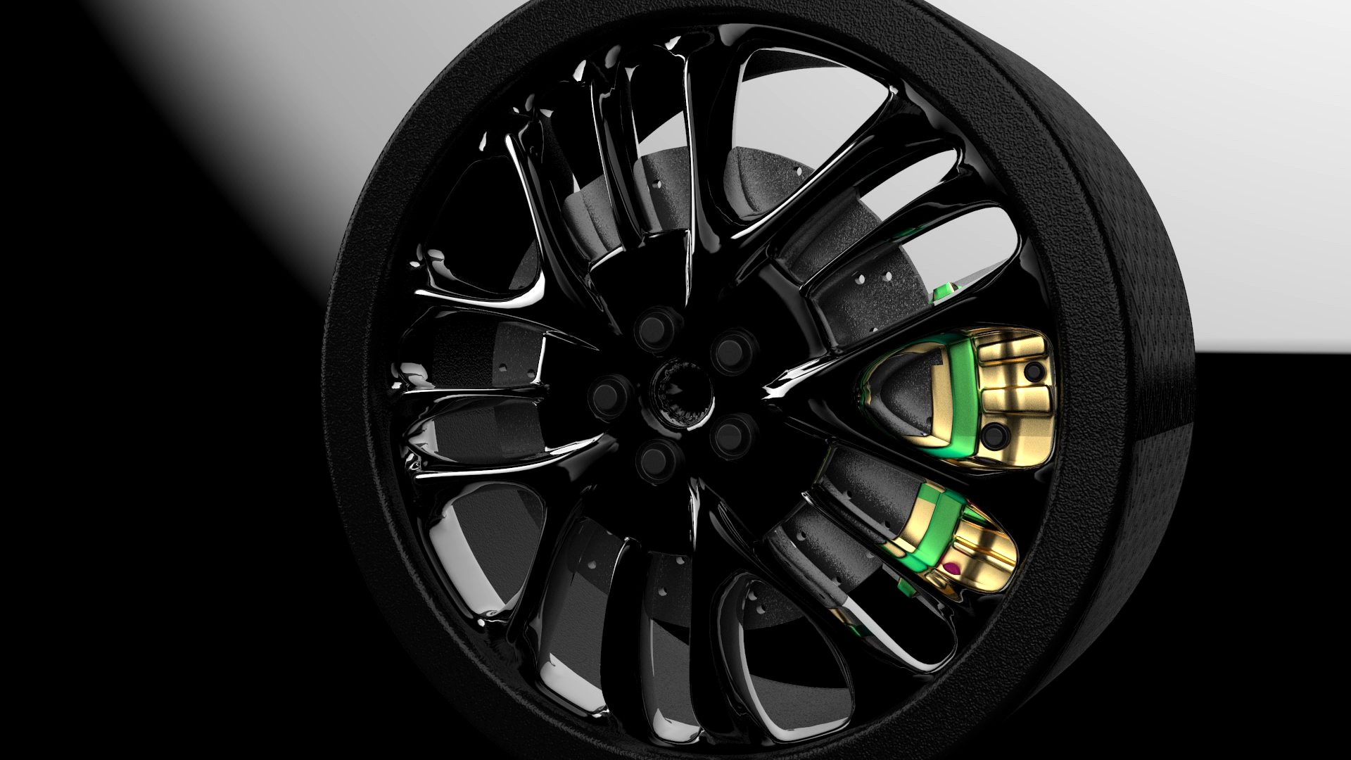 Sports car wheel ( perfect for Nissan gtr )