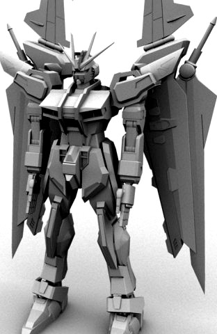 Strike Noir Gundam 3D Model