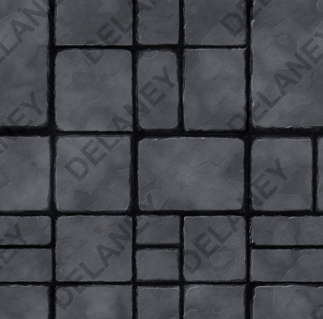 Hand Painted Textures Fully Tileable 3D Model