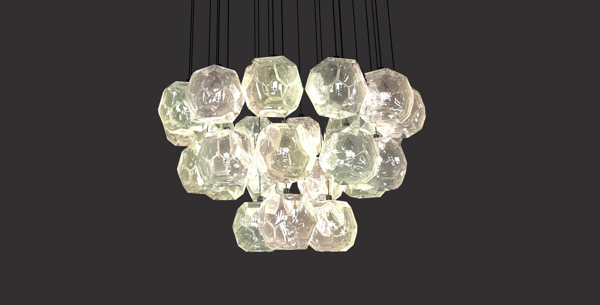 Boule De Cristal Round Cluster Chandelier