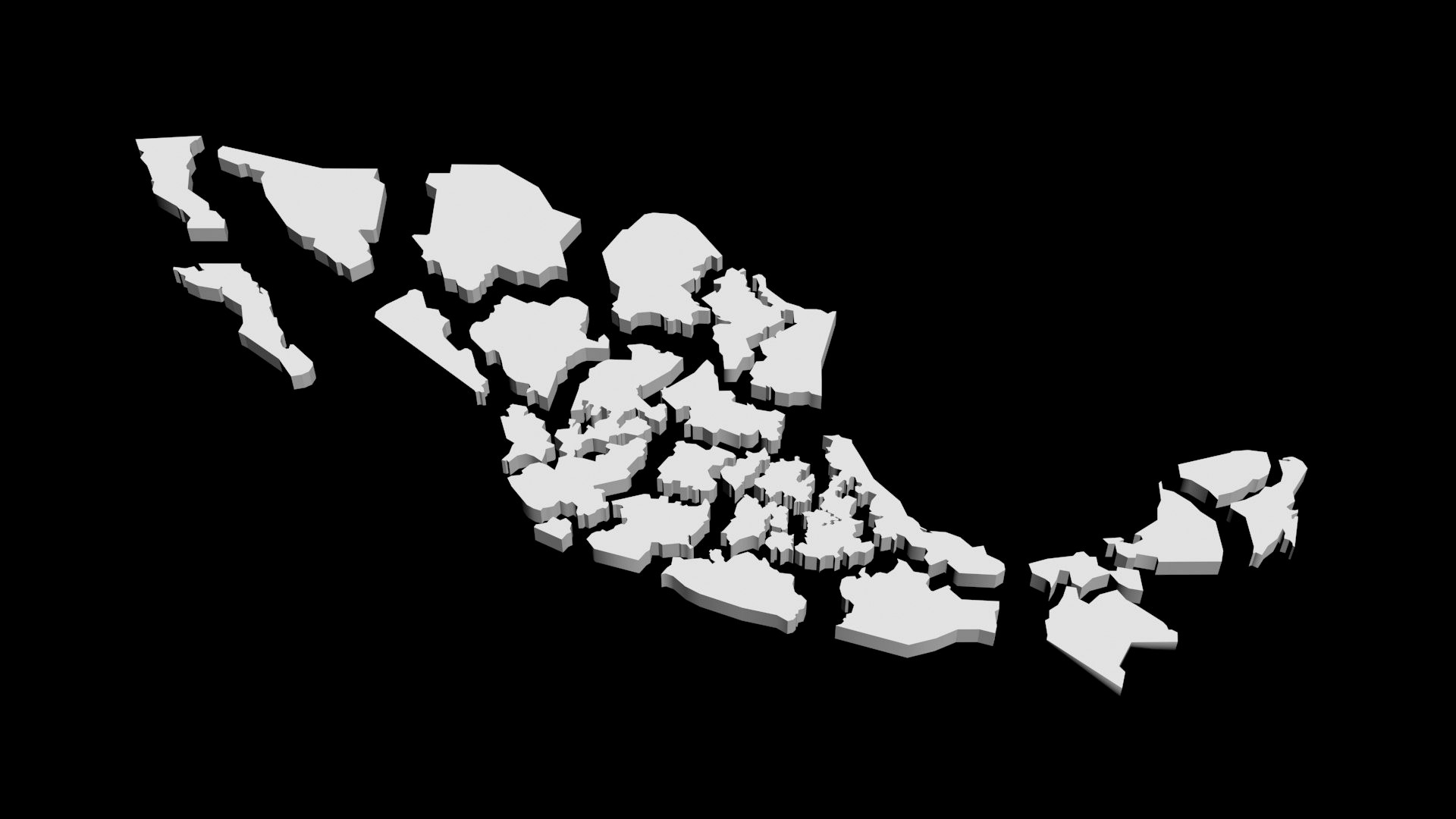 Mexico low poly