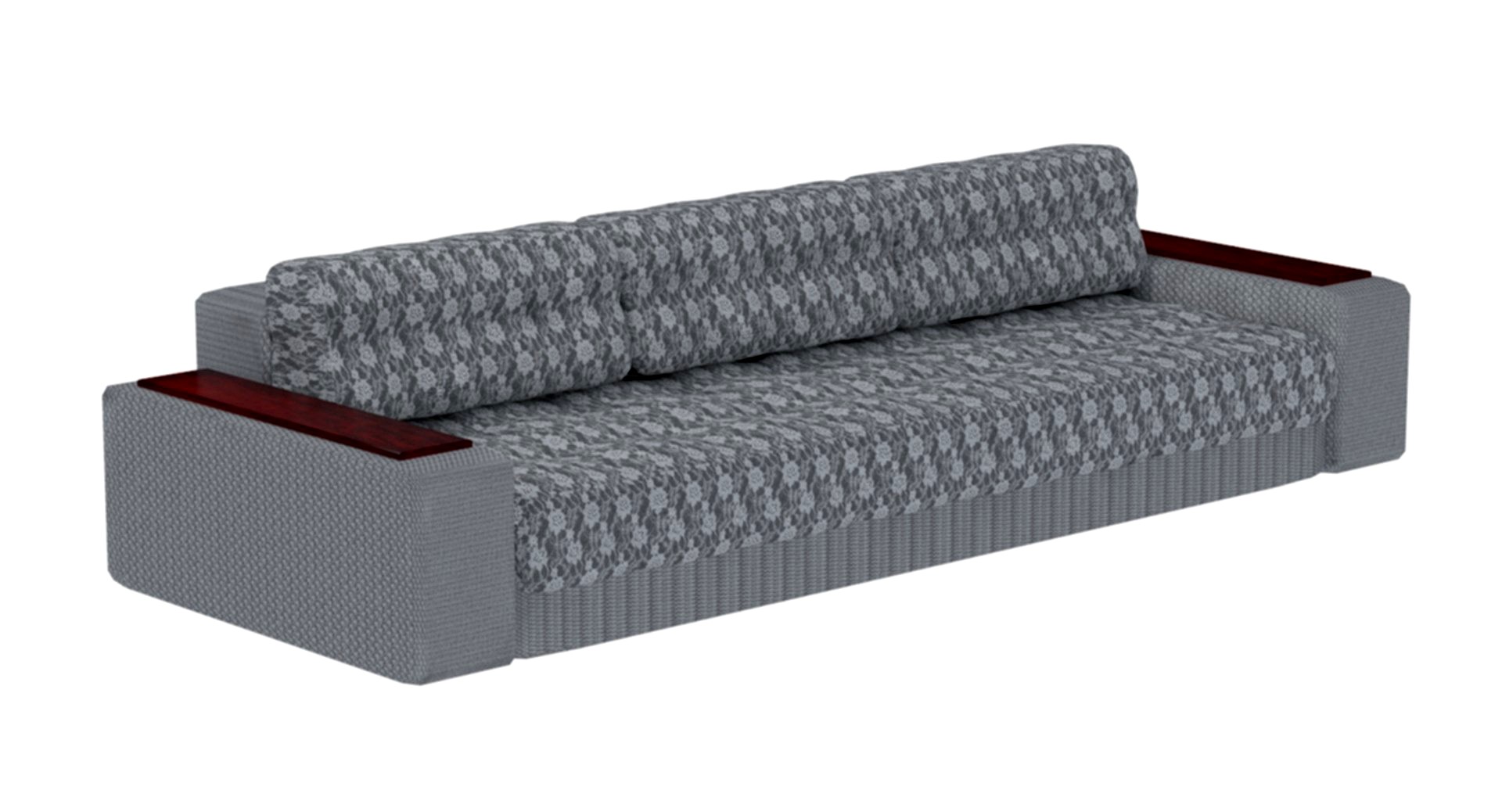 sofa with fabric upholstery