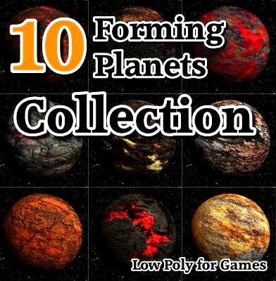 10 Forming Planets Collection 3D Model