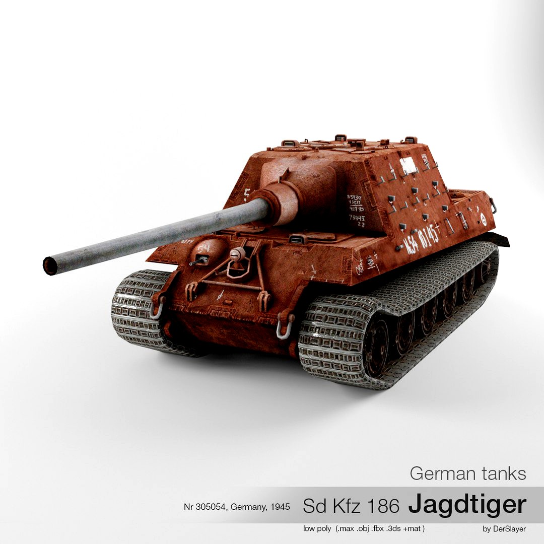 German tank Sd Kfz 186 Jagdtiger Nr 305054