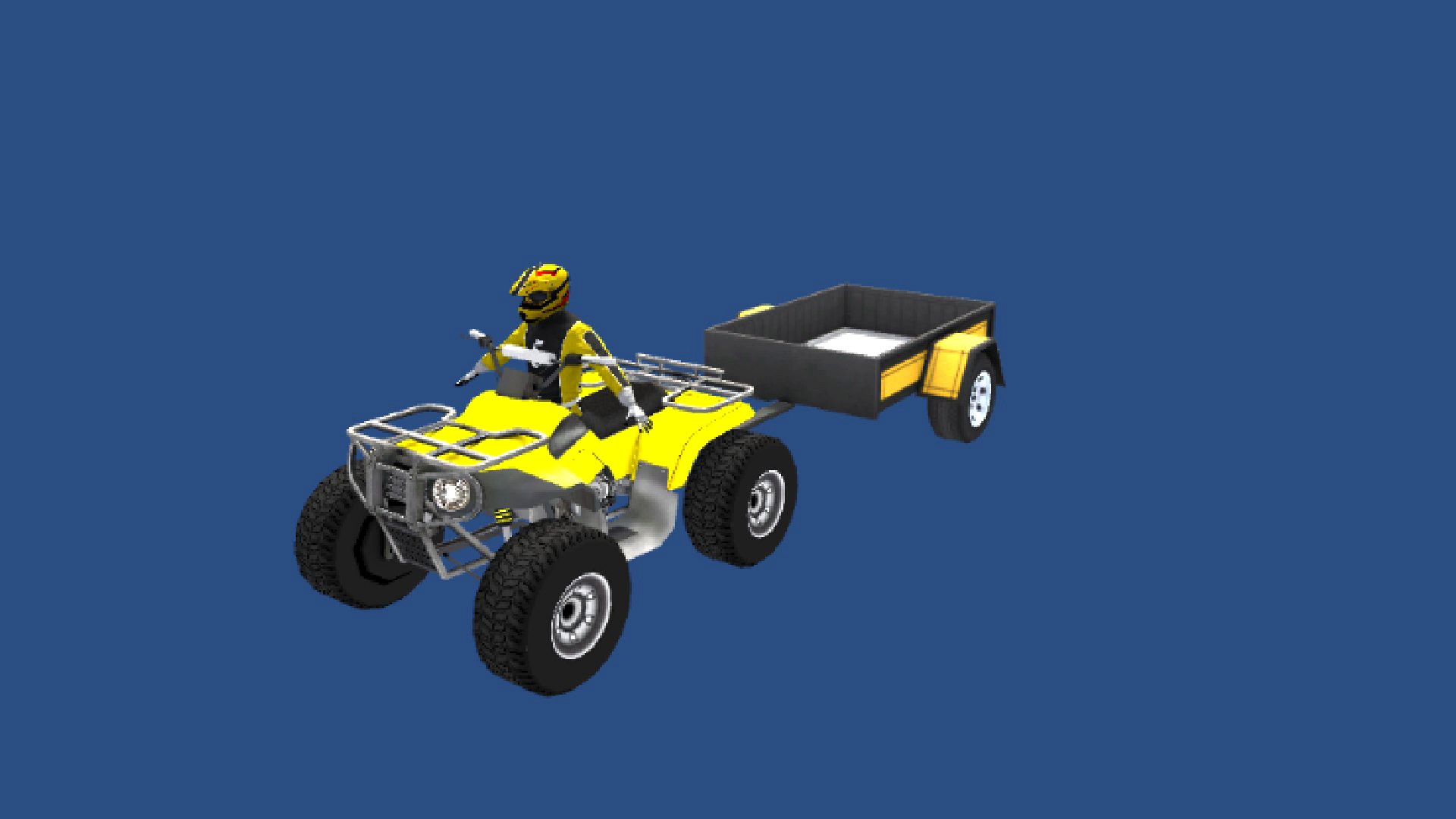 Low Poly Quad Bike With Player  Trailer 5