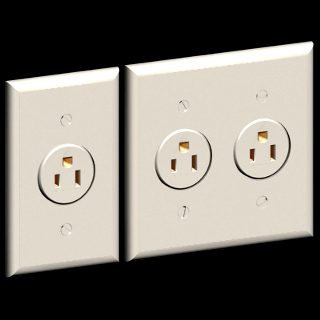 22-single round power receptacles in 1 and 2 gang and materials
