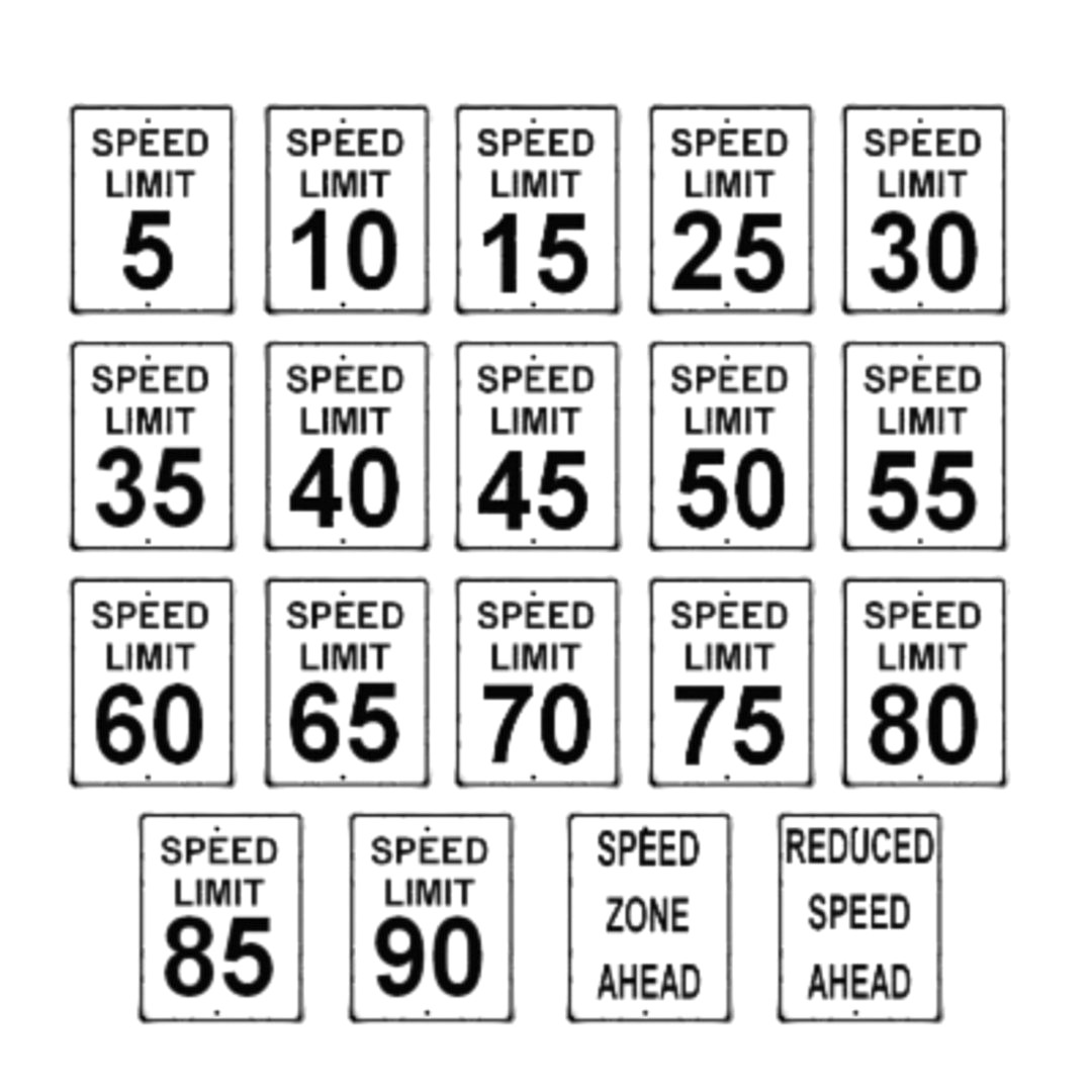 Speed limit signs.max