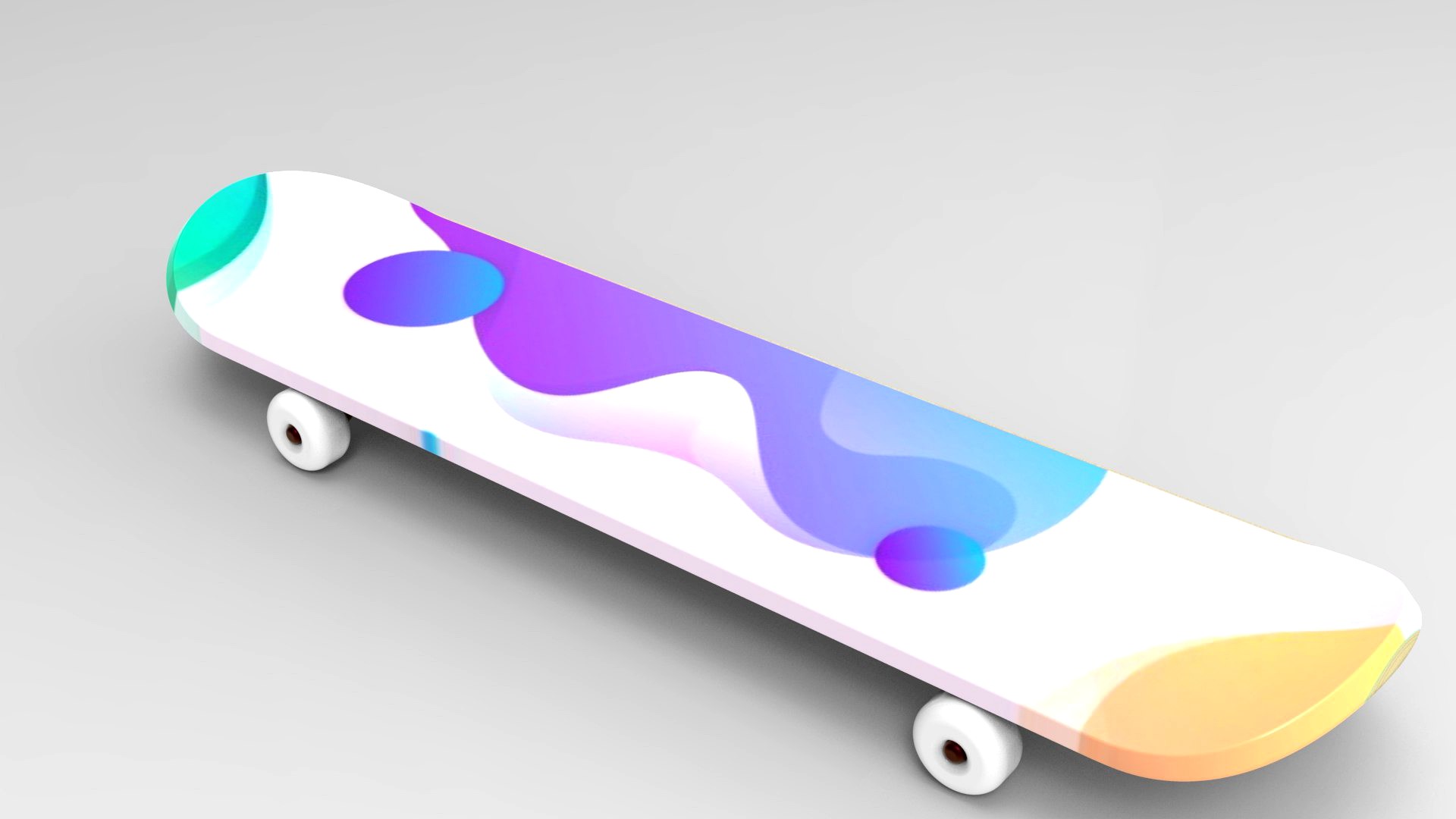 SKATING SKATE BOARD - Sports Low-poly 3D model
