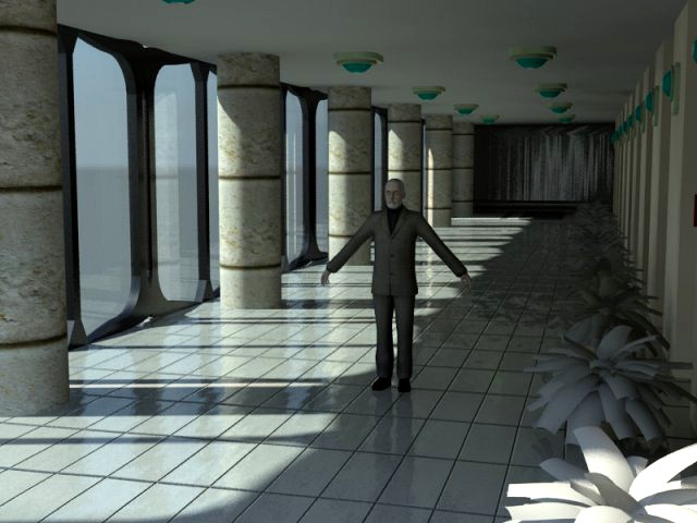 Corridor Passage 3D Model