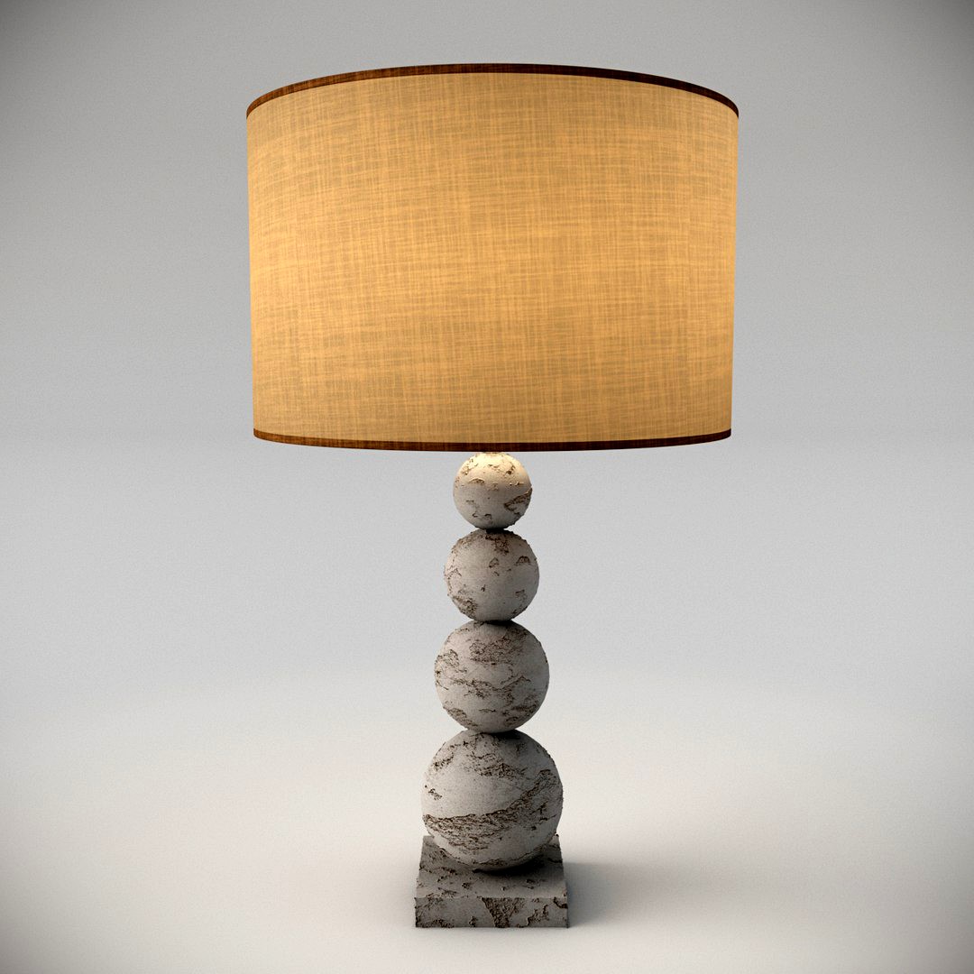 Stone Travertine Table Lamp
