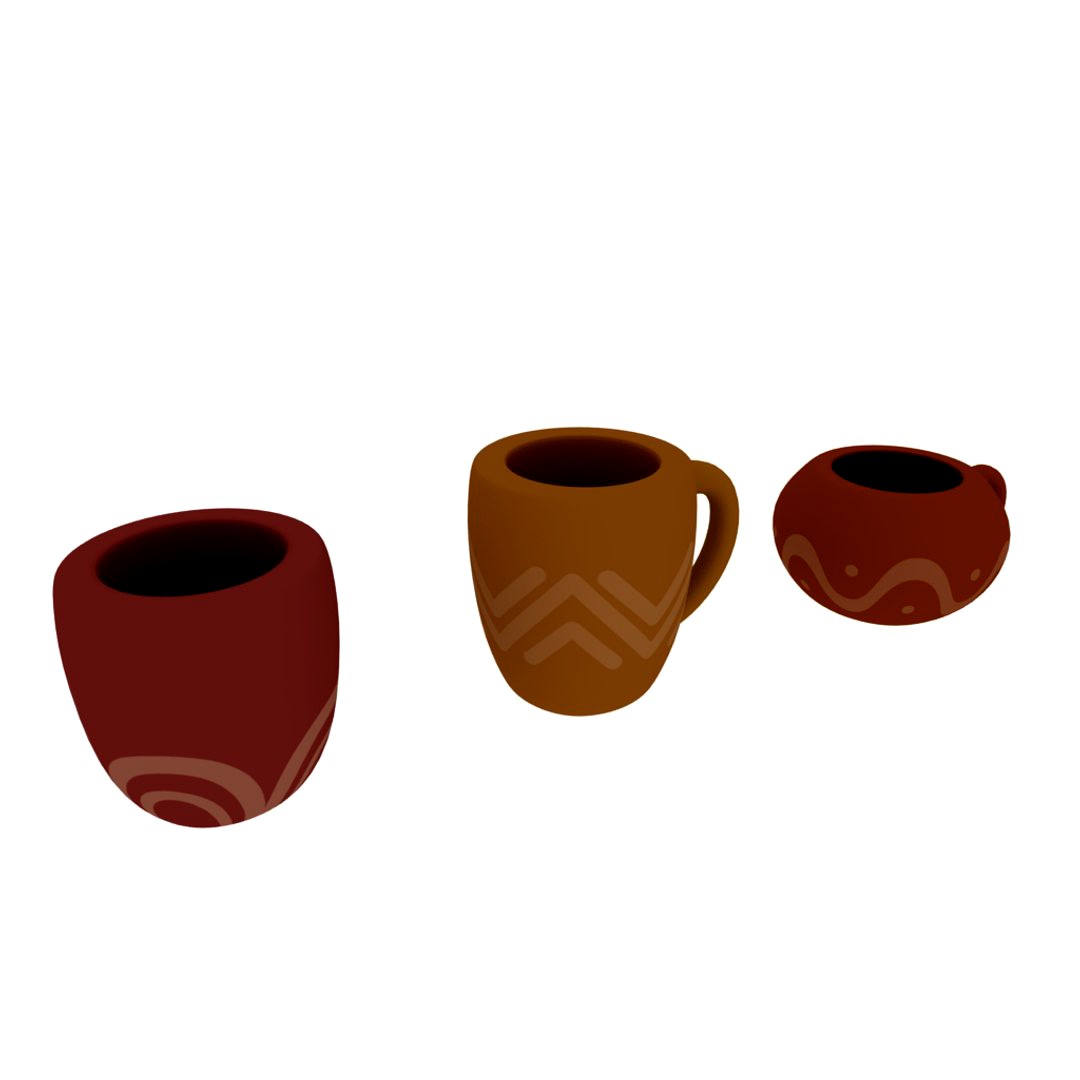 Clay cups