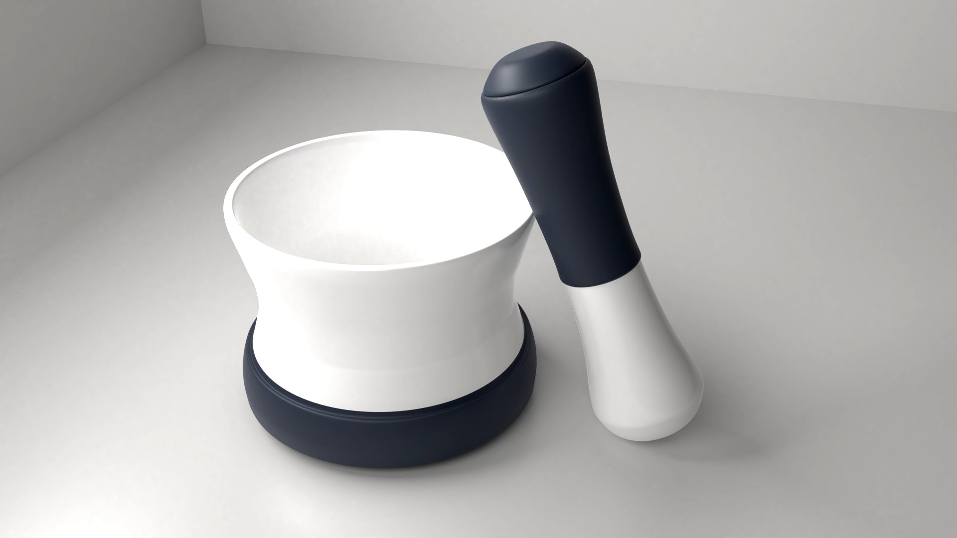 Ceramic with Silicon Mortar and Pestle 7