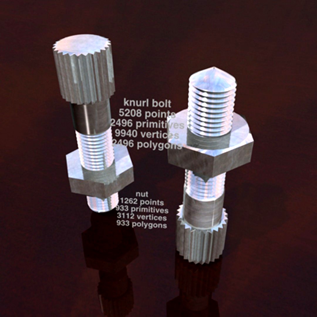 knurl nut and bolt