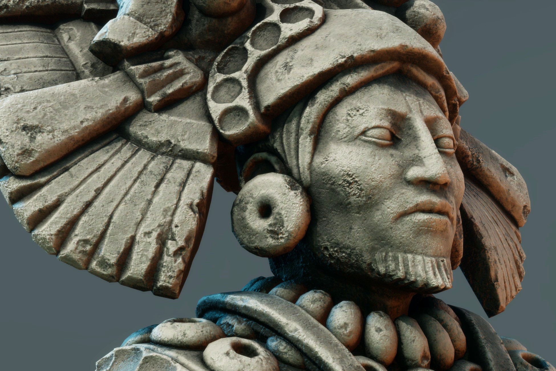 Mayan Chief Statue
