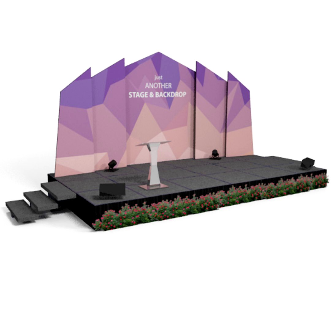 Rostrum, Stage and Backdrop 15
