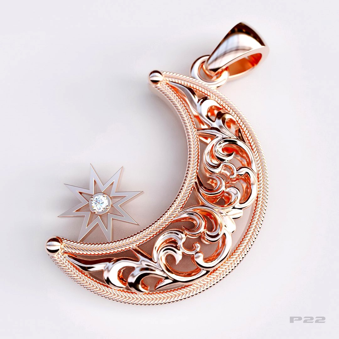 pendant crescent