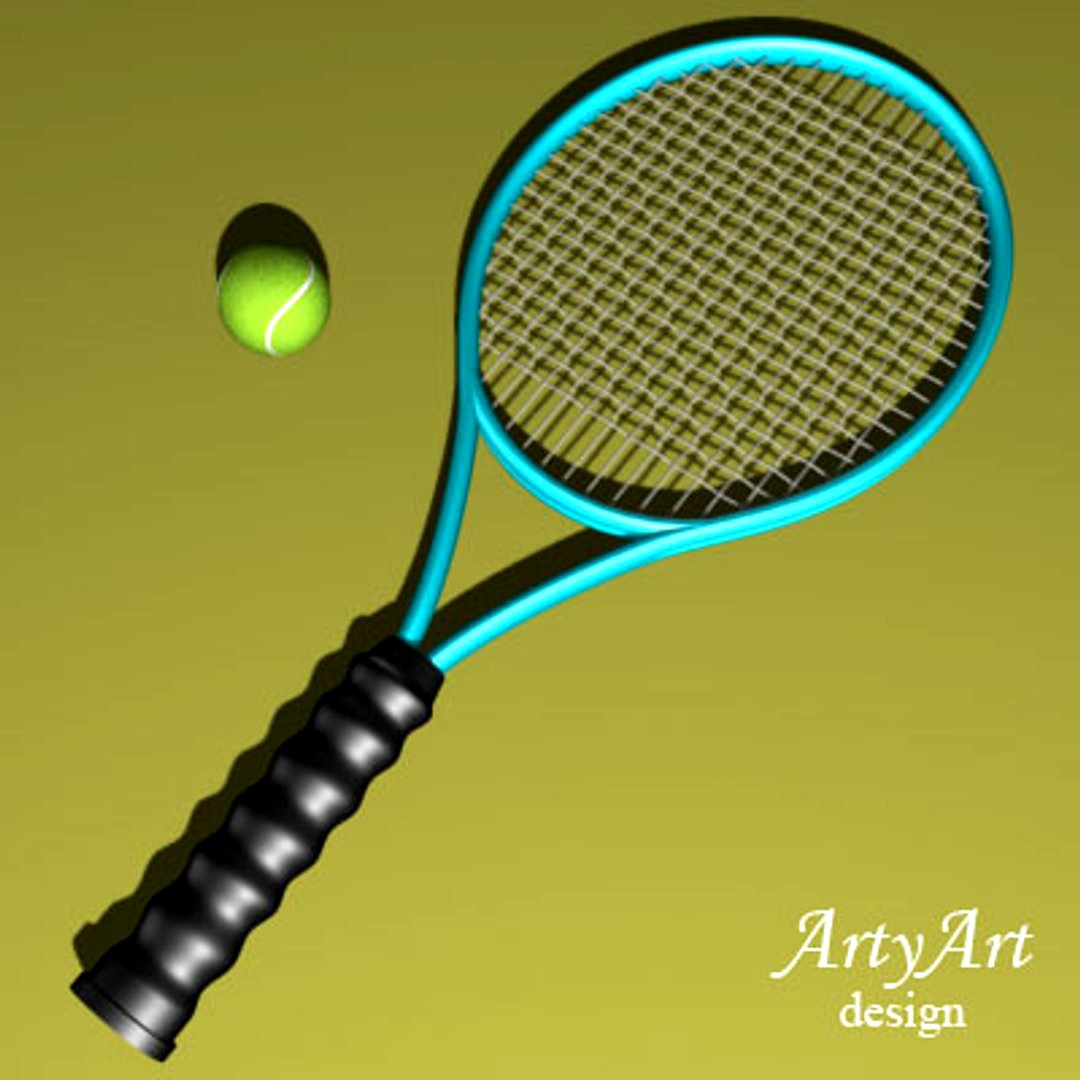 Tennis Racket and Tennis Ball