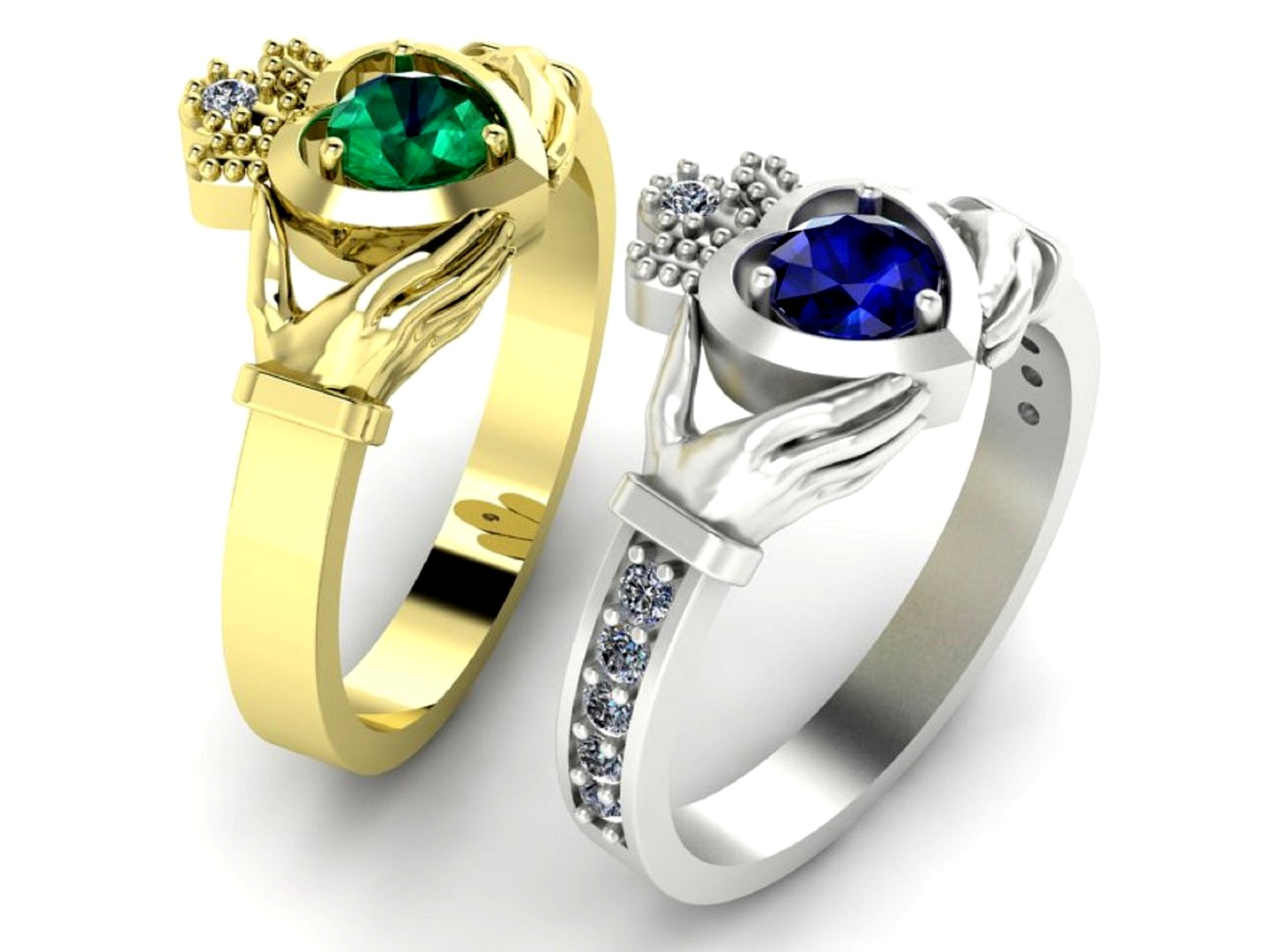 claddagh ring two options