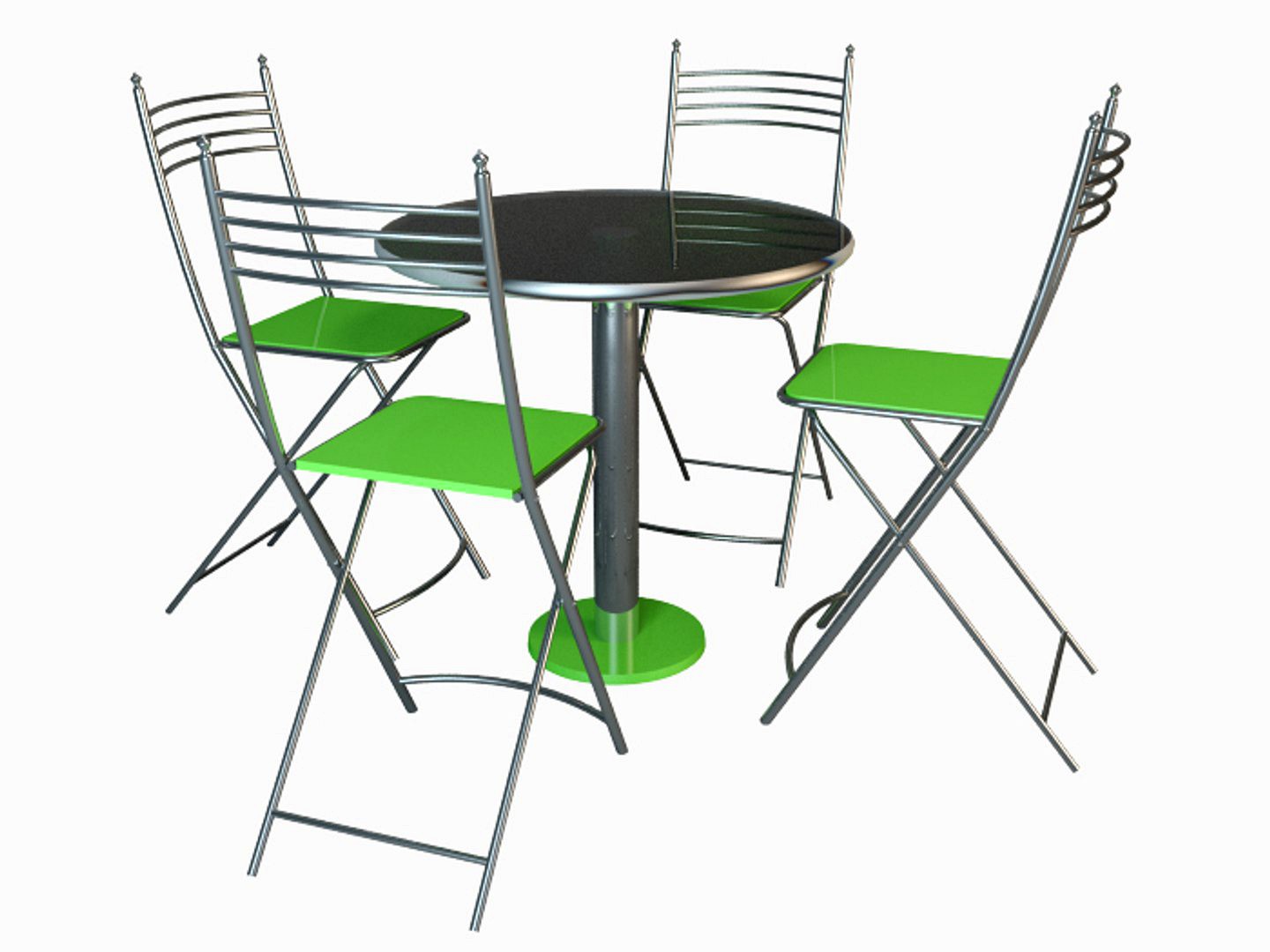 Canteen Chair set with table